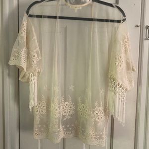 Monteau Tops - Lace Kimono Monteau Tops - Lace Kimono